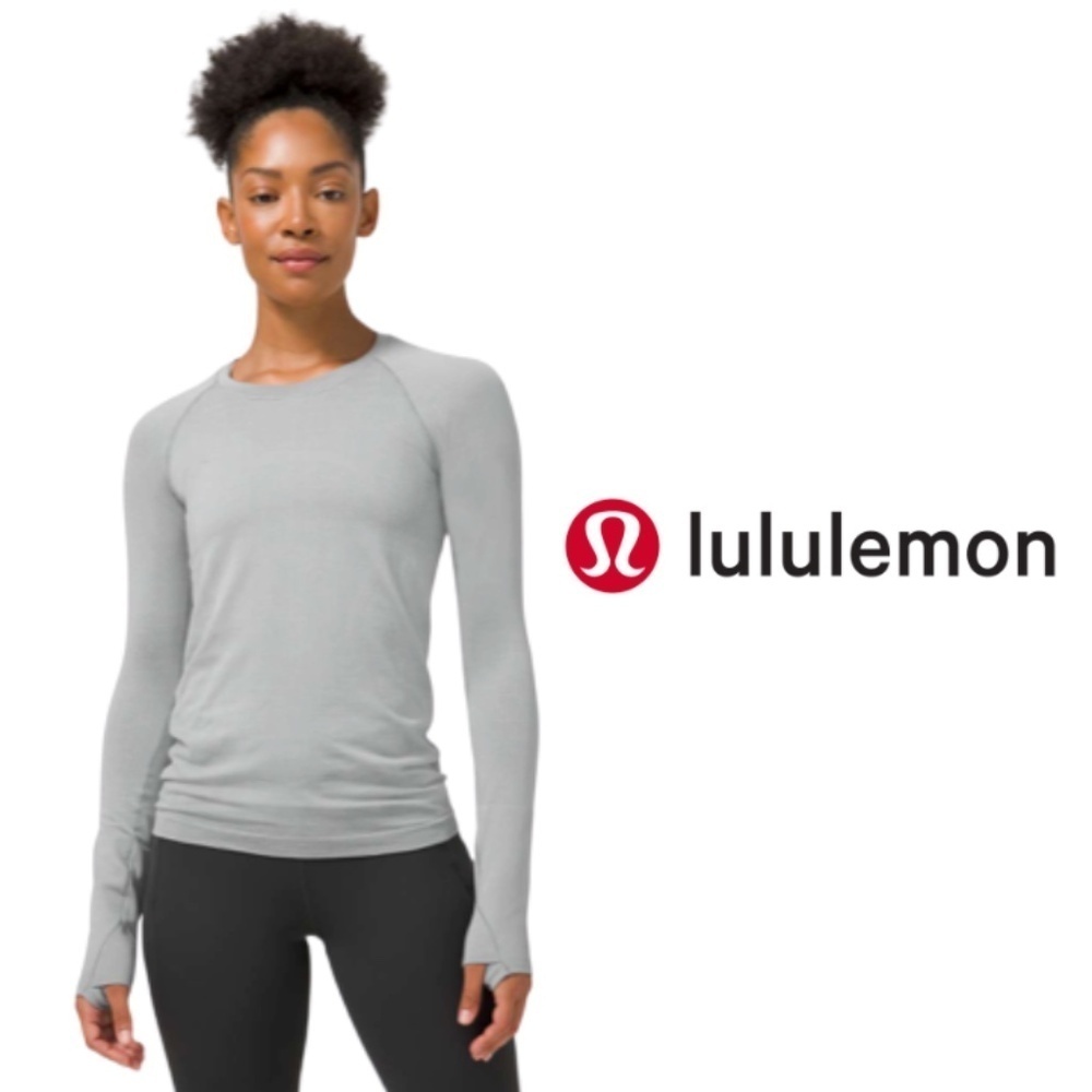 Lululemon Swiftly Tech Long Sleeve 2.0 Disconnect Rhino Grey / Vapor - Size 2